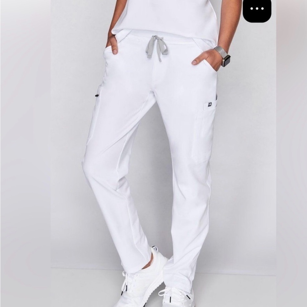 Figs white Yola Skinny Scrub Pants